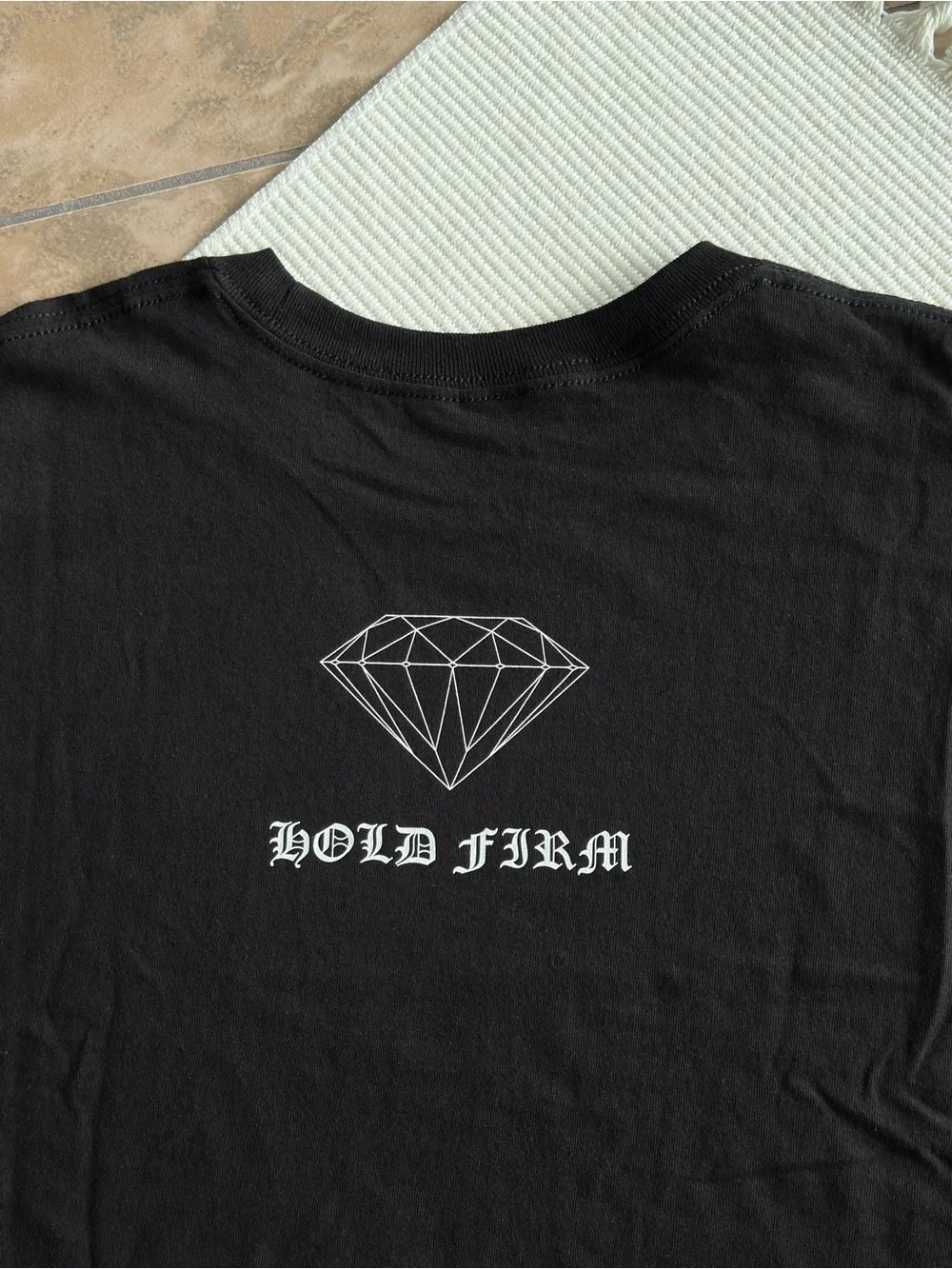 Diamond Supply Co Black Hold Firm Graphic T-Shirt